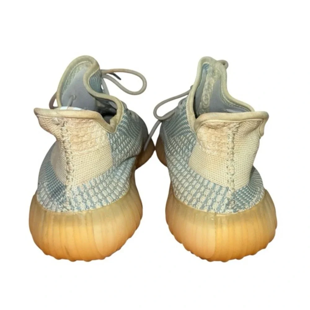Adidas Yeezy Boost 350 V2 MENS 9.5 PRE-OWNED Cloud‎ White Shoes/Sneakers FW3043